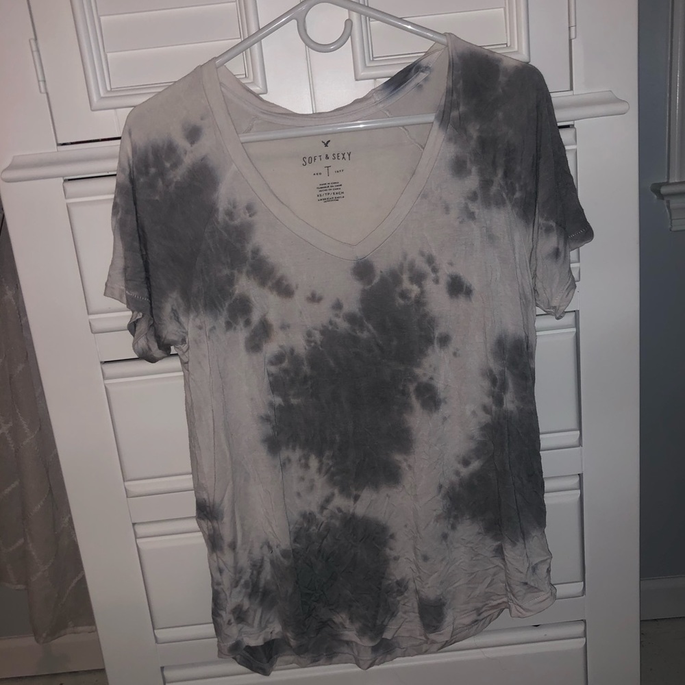 Soft Gray Tie Dye T-shirt